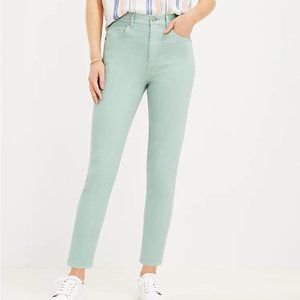 NWT Loft Seafoam Green High Rise Skinny Jeans